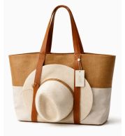 The Dual-Tone Voyager Tote – Versatile Dual-Tone Voyager Leather Tote